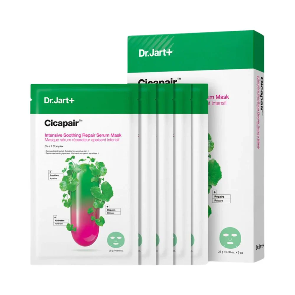 DR.JART+ Cicapair Intensive Soothing Repair Serum Mask (25g*5ea) - Image 2