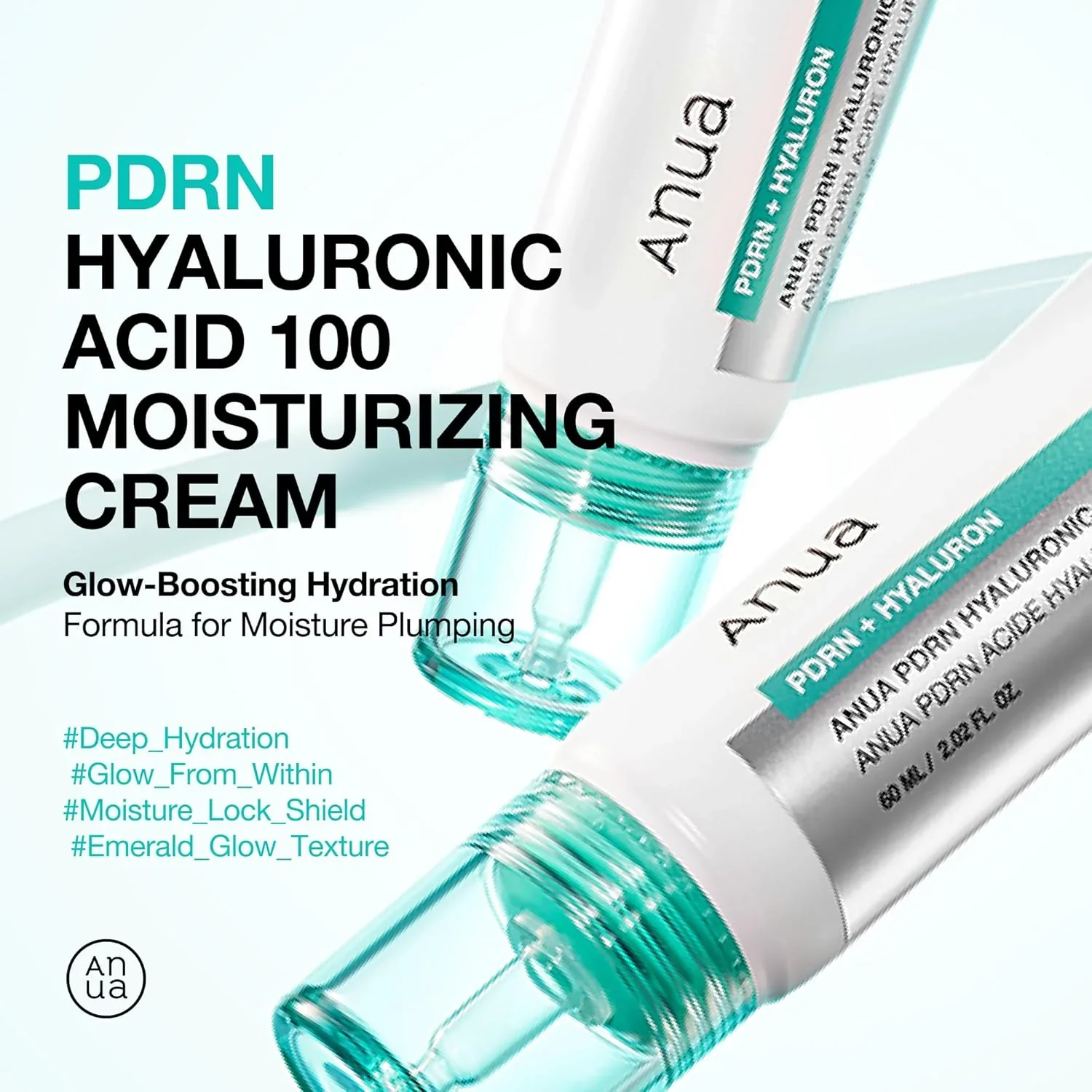 ANUA PDRN Hyaluronic Acid 100 Moisture Cream 60mL - Image 2