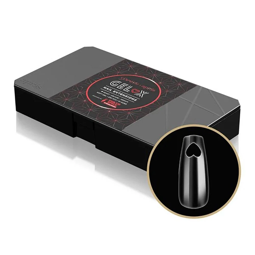 PRESTO X APRES Box of 250pcs BRITNEY TOKYO Square Medium Heart Tips