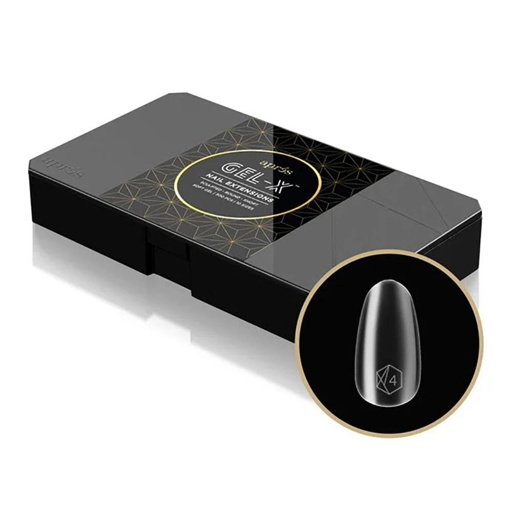 Apres Gel X™ Box of 500pc Sculpted Round Short Tips