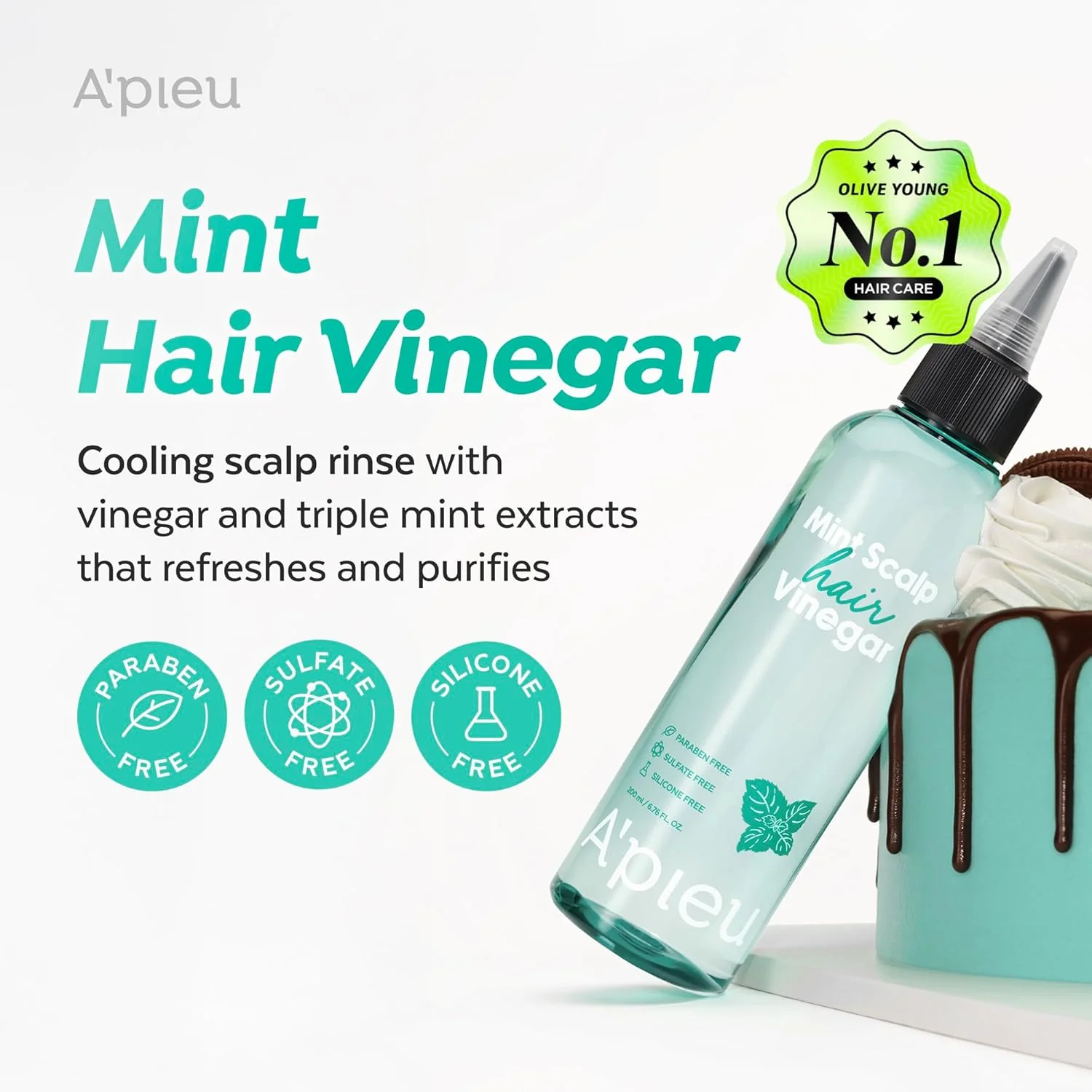A'PIEU Mint Scalp & Hair Vinegar - Image 2