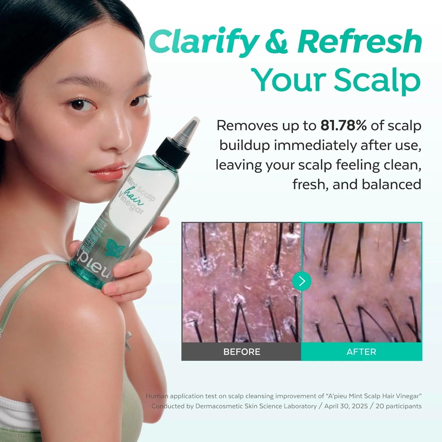 A'PIEU Mint Scalp & Hair Vinegar - Image 4
