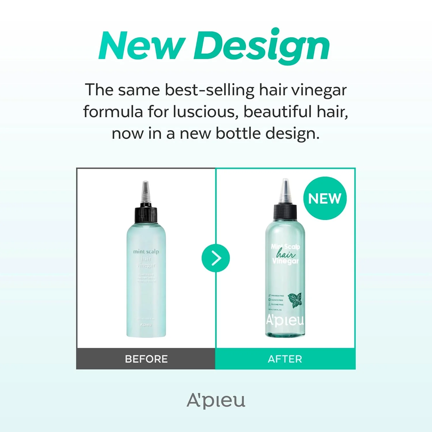 A'PIEU Mint Scalp & Hair Vinegar - Image 8