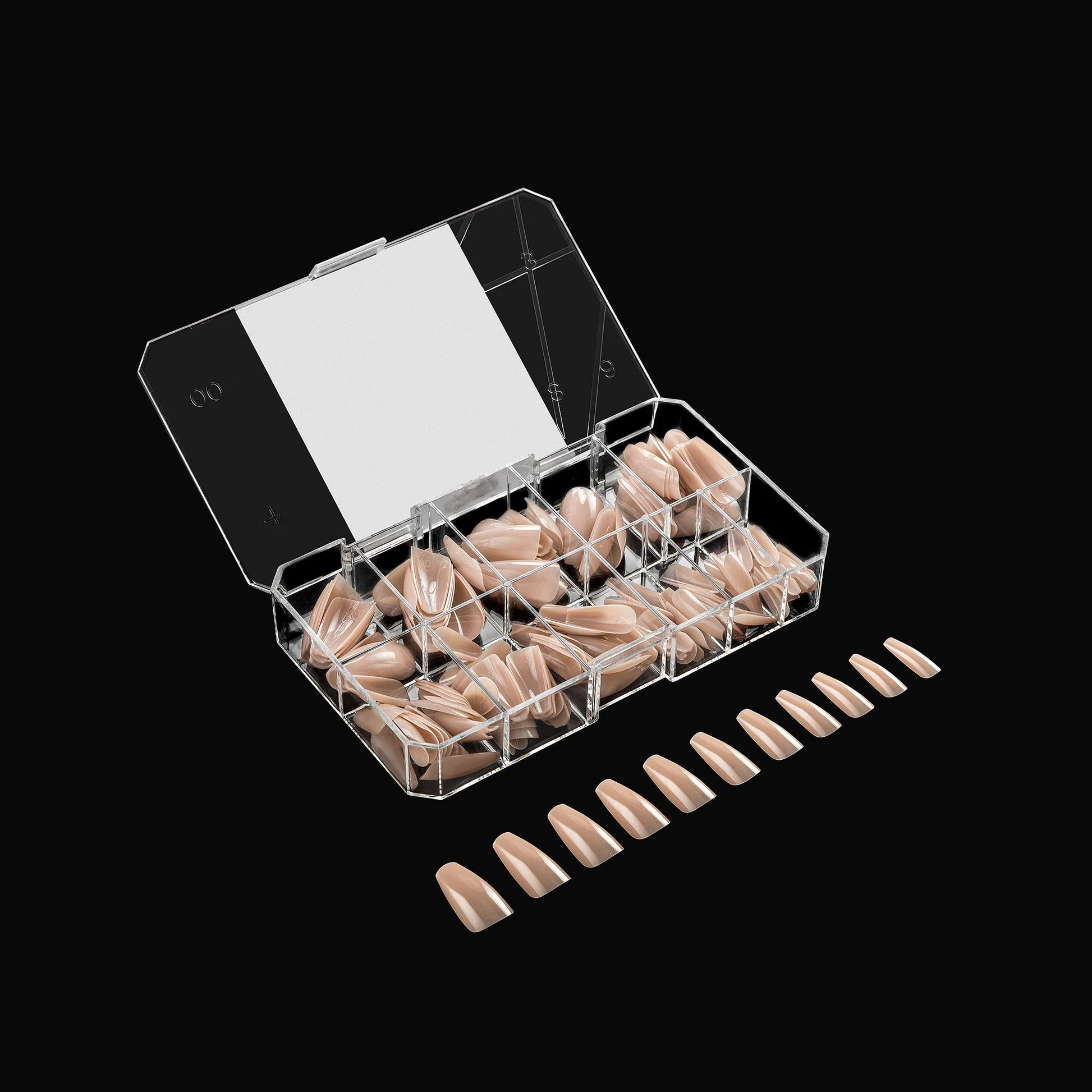 Apres Gel X™ NEUTRALS  Box of 150pcs Alex Natural Coffin Tips - Image 3