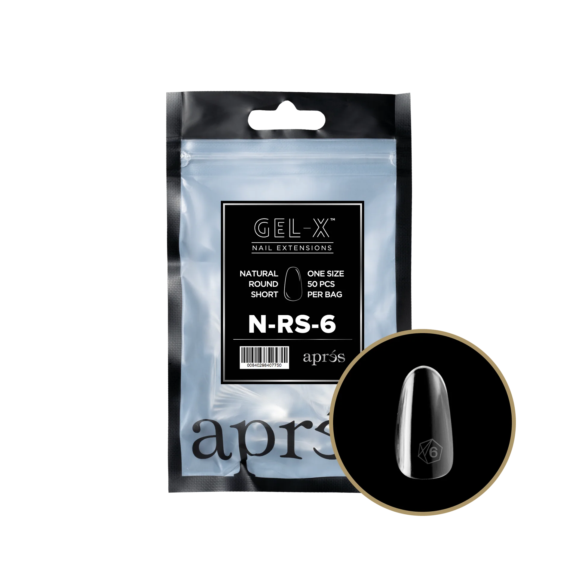 Apres Refill Bags (50pcs) Natural Round Short - Image 13