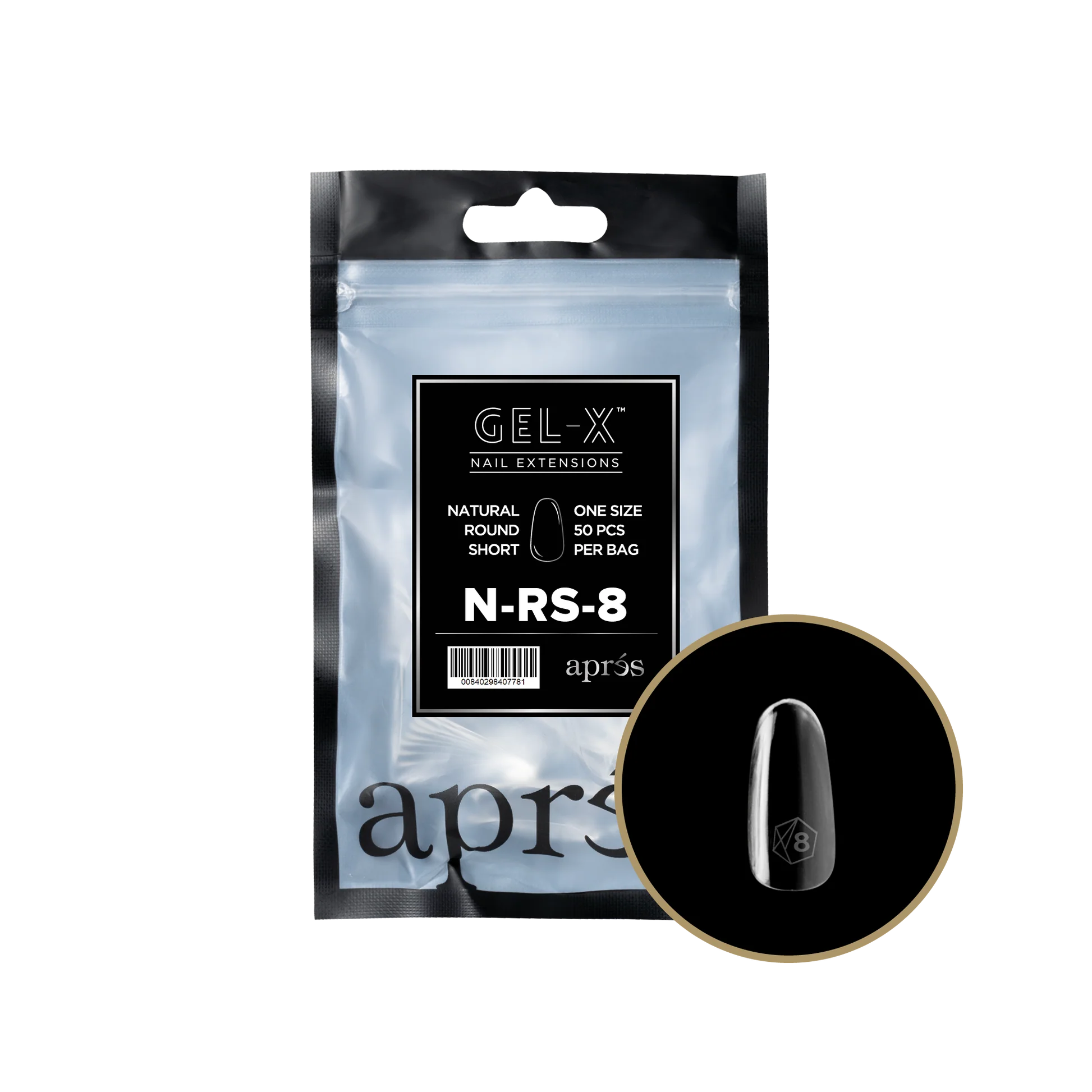 Apres Refill Bags (50pcs) Natural Round Short - Image 18