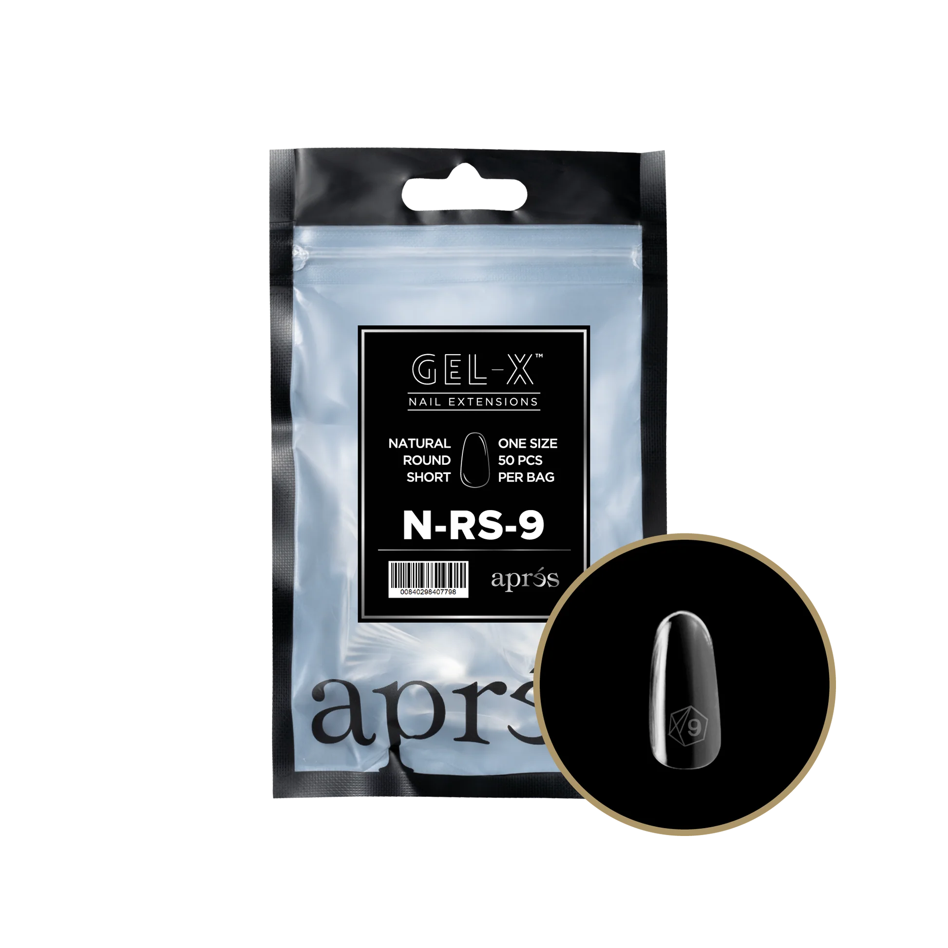 Apres Refill Bags (50pcs) Natural Round Short - Image 20