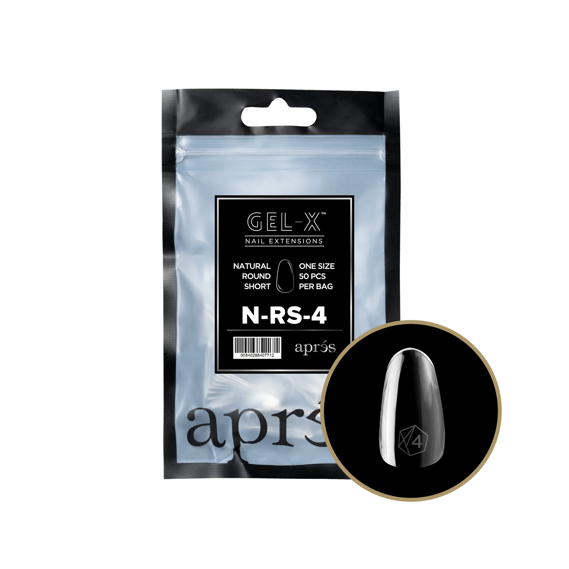 Apres Refill Bags (50pcs) Natural Round Short - Image 7