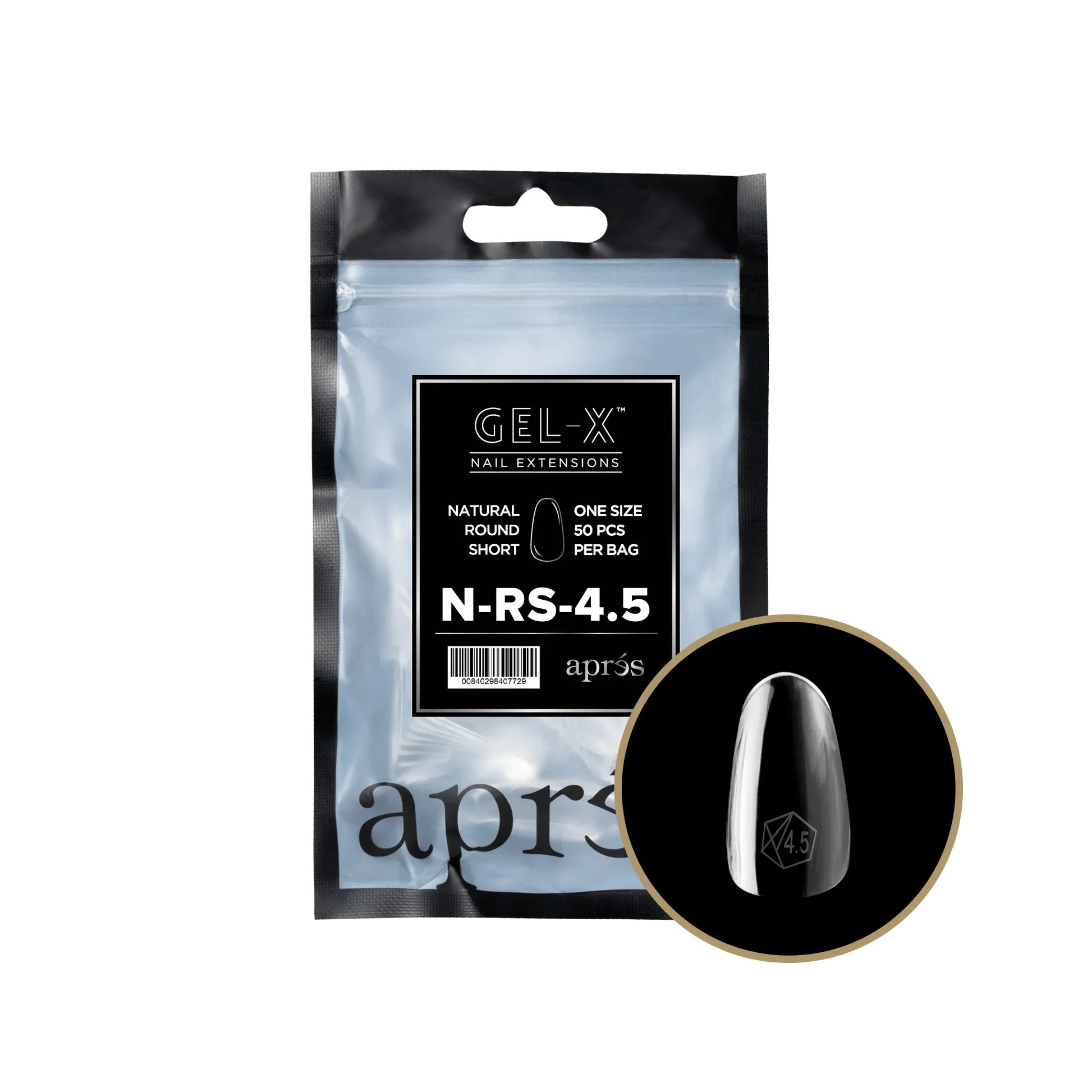 Apres Refill Bags (50pcs) Natural Round Short - Image 8