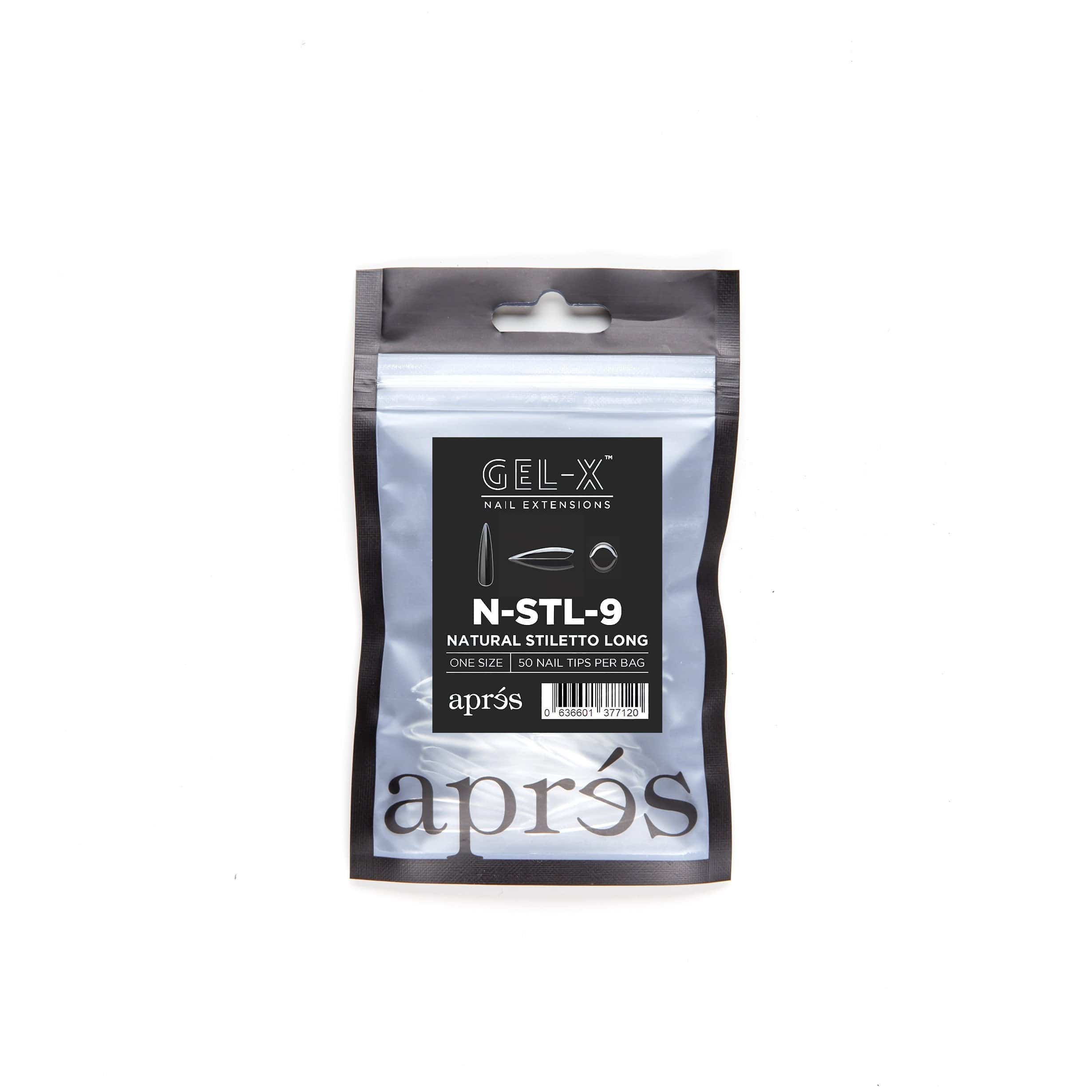 Apres Refill Bags (50pcs) Natural Stiletto Long - Image 20