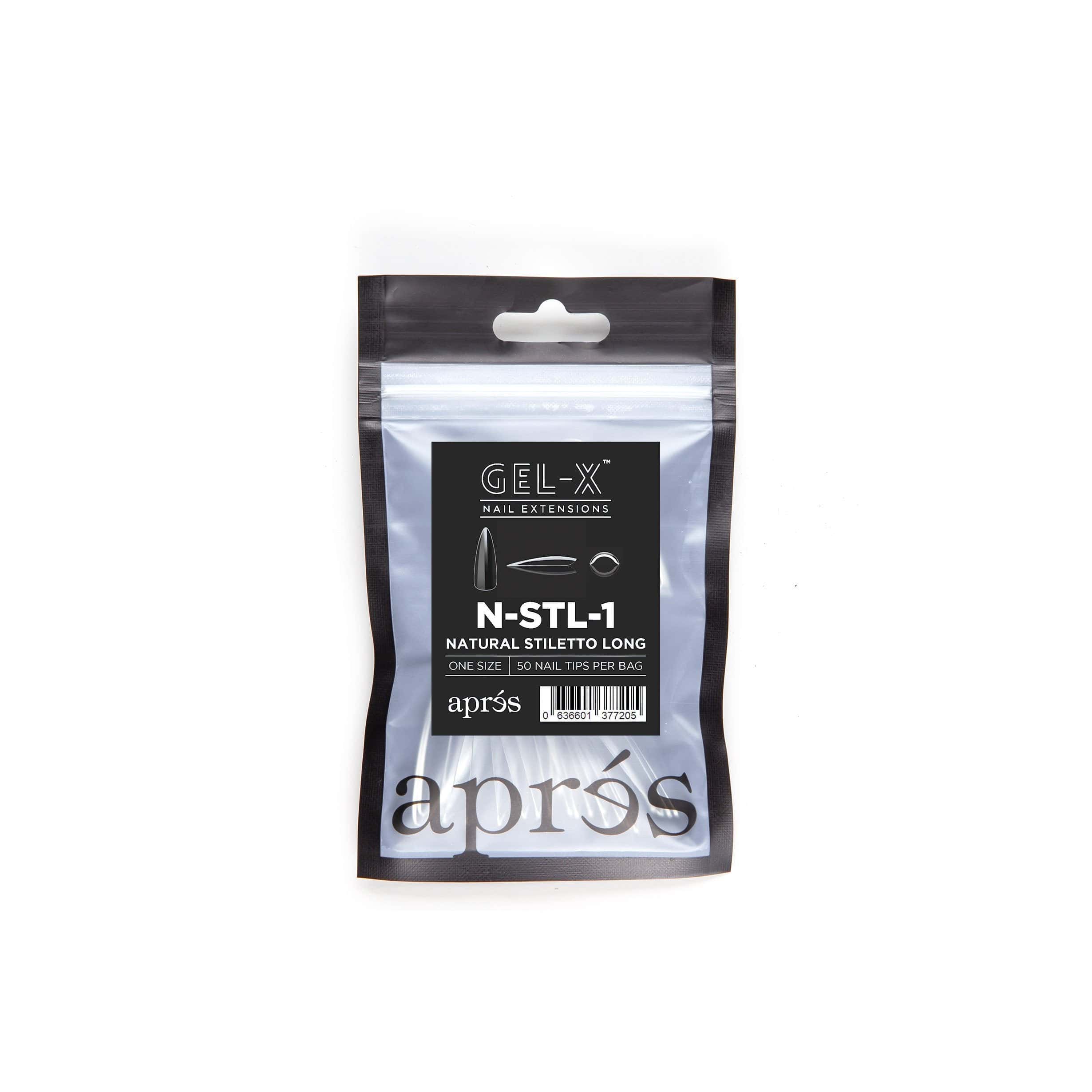 Apres Refill Bags (50pcs) Natural Stiletto Long - Image 5