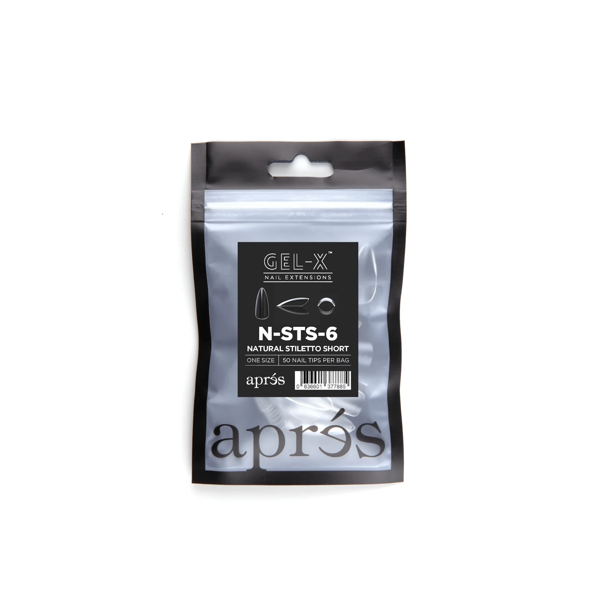 Apres Refill Bags (50pcs) Natural Stiletto Short - Image 10