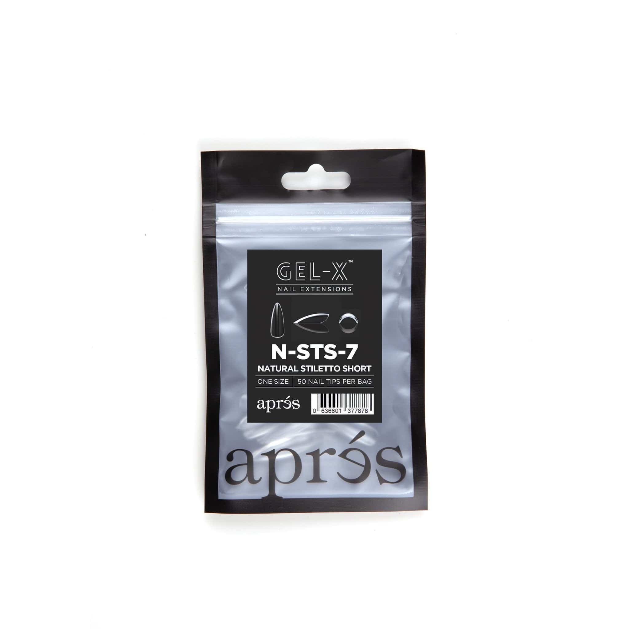 Apres Refill Bags (50pcs) Natural Stiletto Short - Image 12