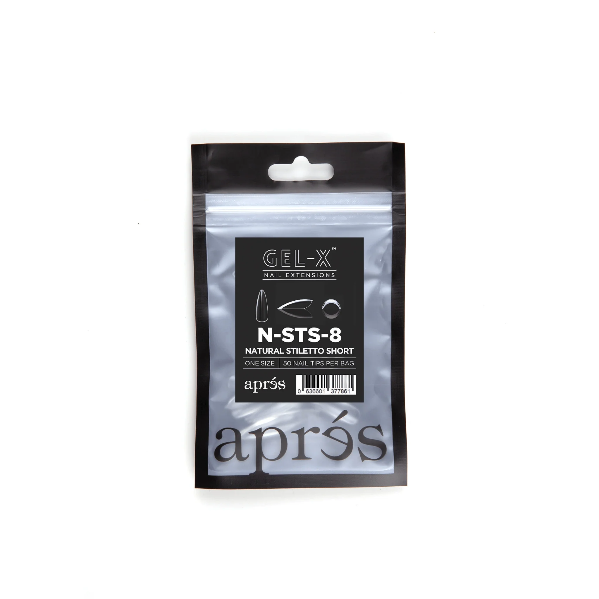 Apres Refill Bags (50pcs) Natural Stiletto Short - Image 13