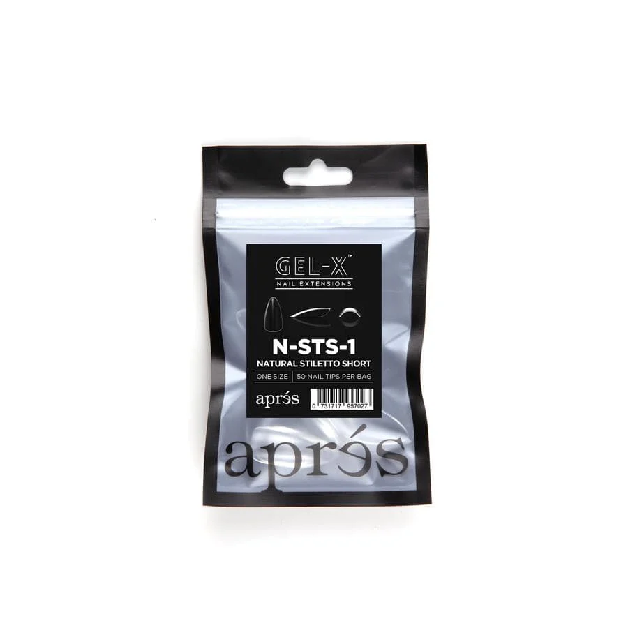 Apres Refill Bags (50pcs) Natural Stiletto Short - Image 3