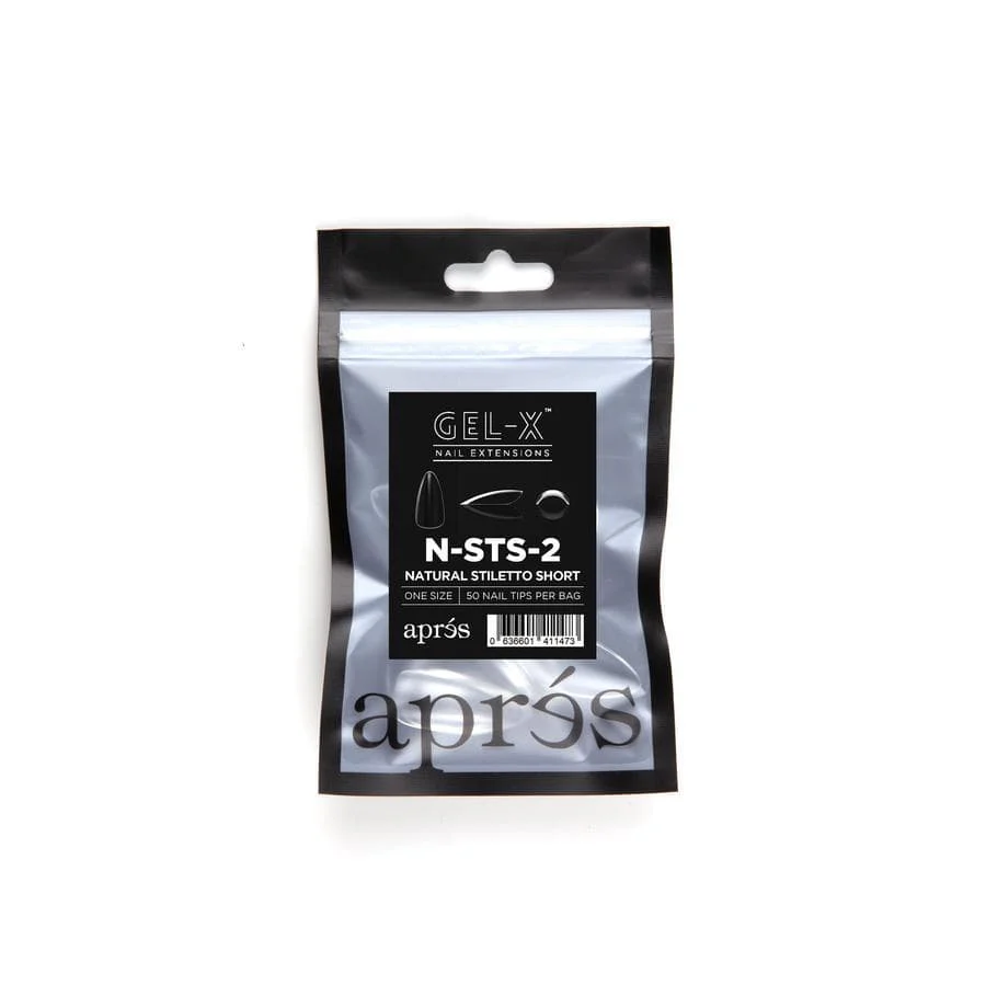 Apres Refill Bags (50pcs) Natural Stiletto Short - Image 4