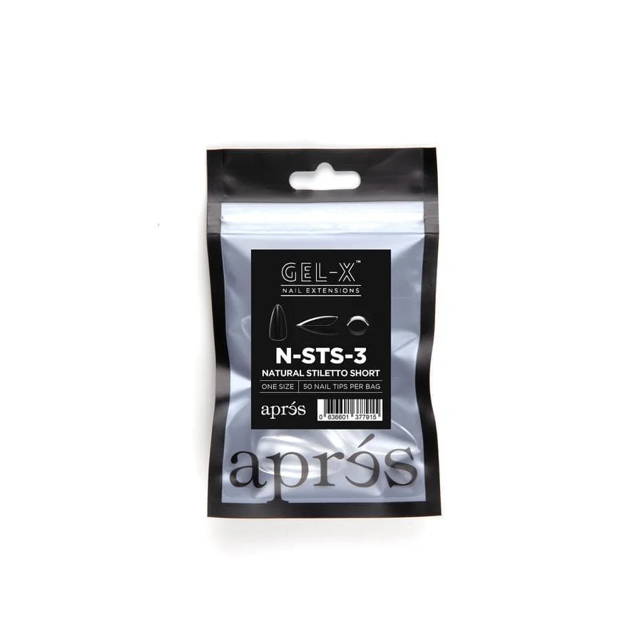 Apres Refill Bags (50pcs) Natural Stiletto Short - Image 5