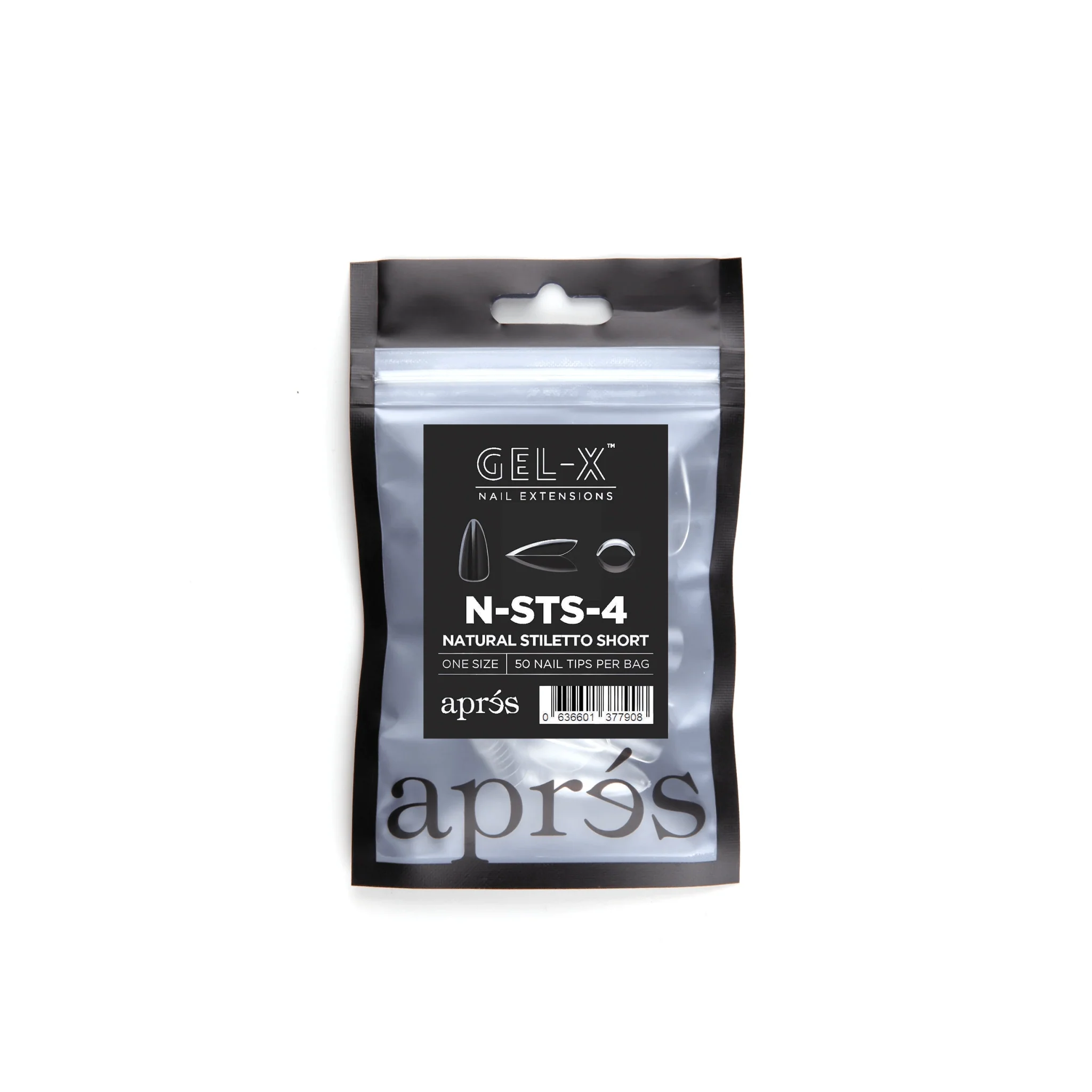Apres Refill Bags (50pcs) Natural Stiletto Short - Image 6
