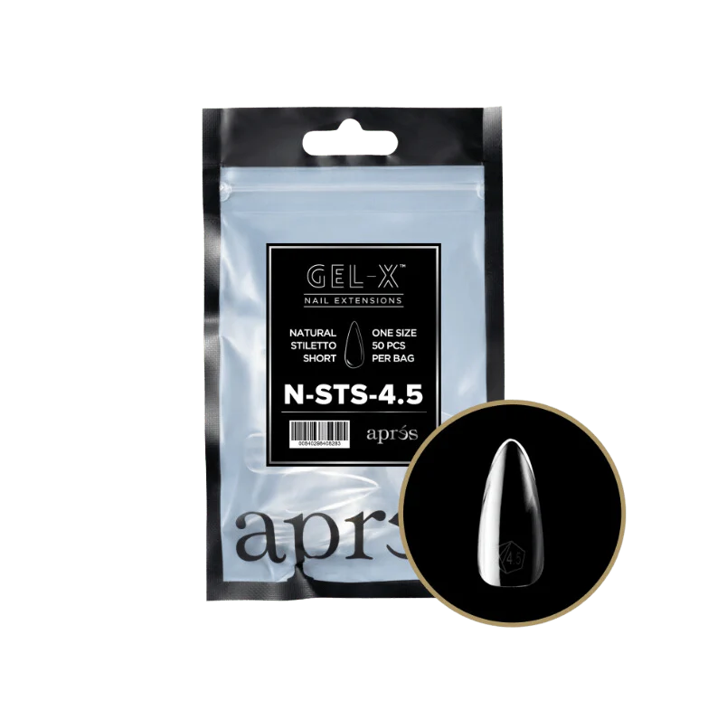 Apres Refill Bags (50pcs) Natural Stiletto Short - Image 7