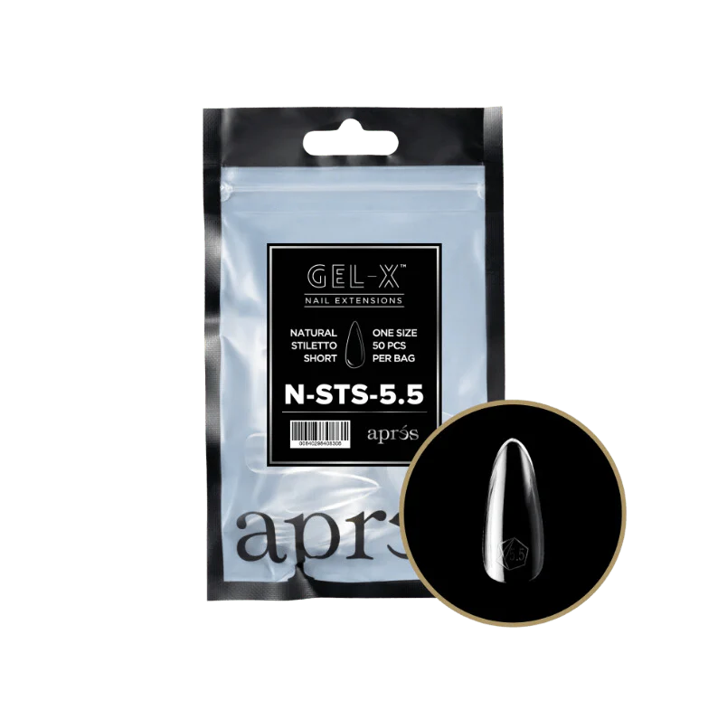 Apres Refill Bags (50pcs) Natural Stiletto Short - Image 9