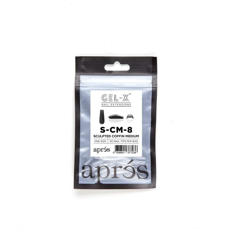 Apres Refill Bags (50pcs) Sculpted Coffin Medium - Image 14