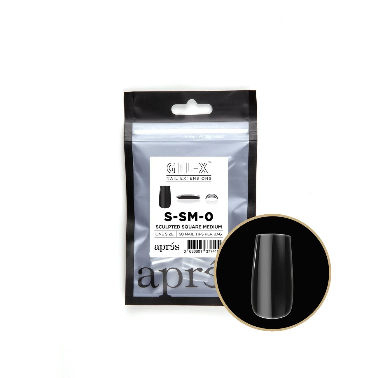 Apres Refill Bags (50pcs) Sculpted Square Medium - Image 2