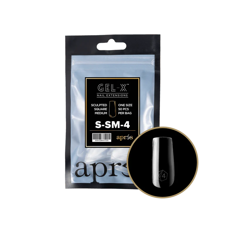 Apres Refill Bags (50pcs) Sculpted Square Medium - Image 8
