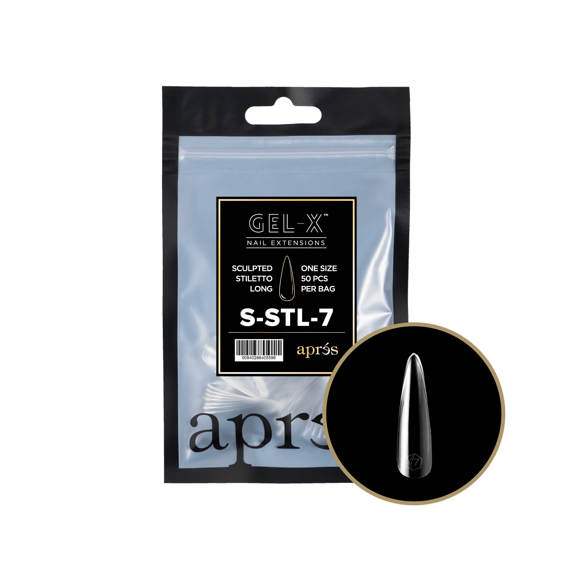 Apres Refill Bags (50pcs) Sculpted Stiletto Long - Image 18