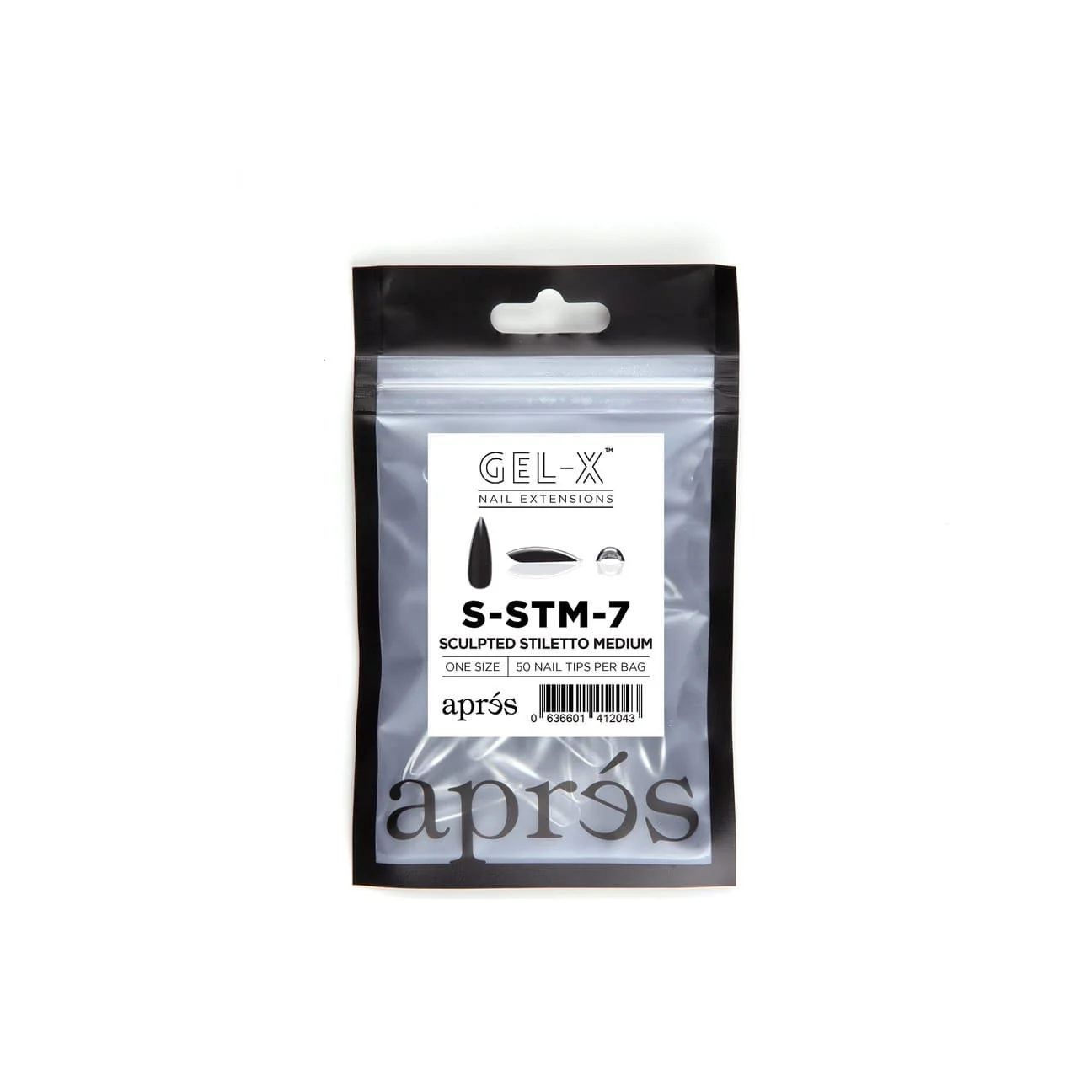Apres Refill Bags (50pcs) Sculpted Stiletto Medium - Image 12