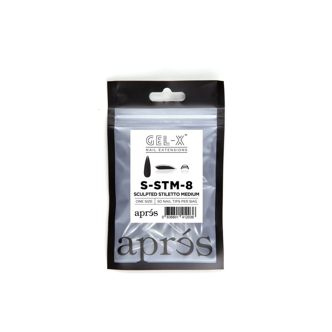 Apres Refill Bags (50pcs) Sculpted Stiletto Medium - Image 13