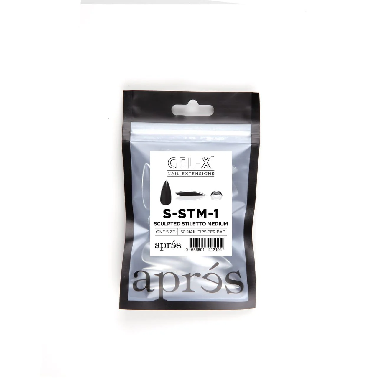 Apres Refill Bags (50pcs) Sculpted Stiletto Medium - Image 3