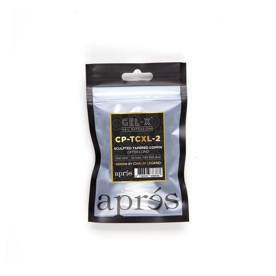Apres Gel X™ x Chaun Legend Refill Bags (25pcs) Sculpted Tapered Coffin XL - Image 3