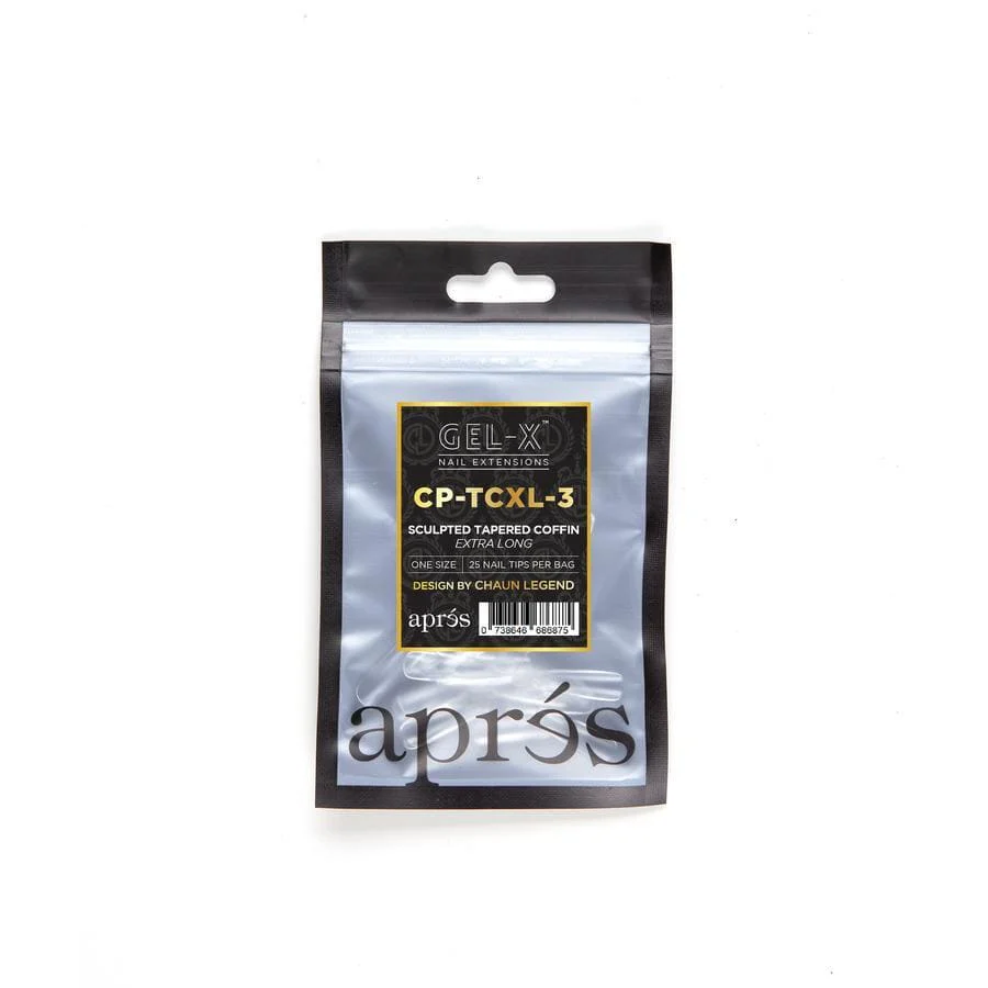 Apres Gel X™ x Chaun Legend Refill Bags (25pcs) Sculpted Tapered Coffin XL - Image 4