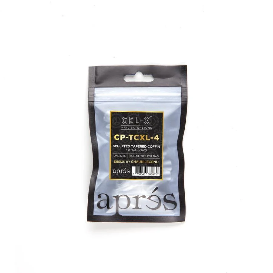 Apres Gel X™ x Chaun Legend Refill Bags (25pcs) Sculpted Tapered Coffin XL - Image 5
