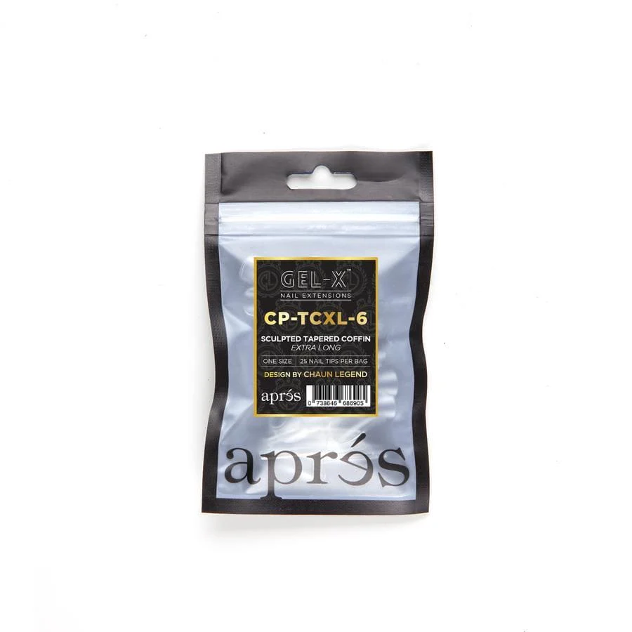 Apres Gel X™ x Chaun Legend Refill Bags (25pcs) Sculpted Tapered Coffin XL - Image 7