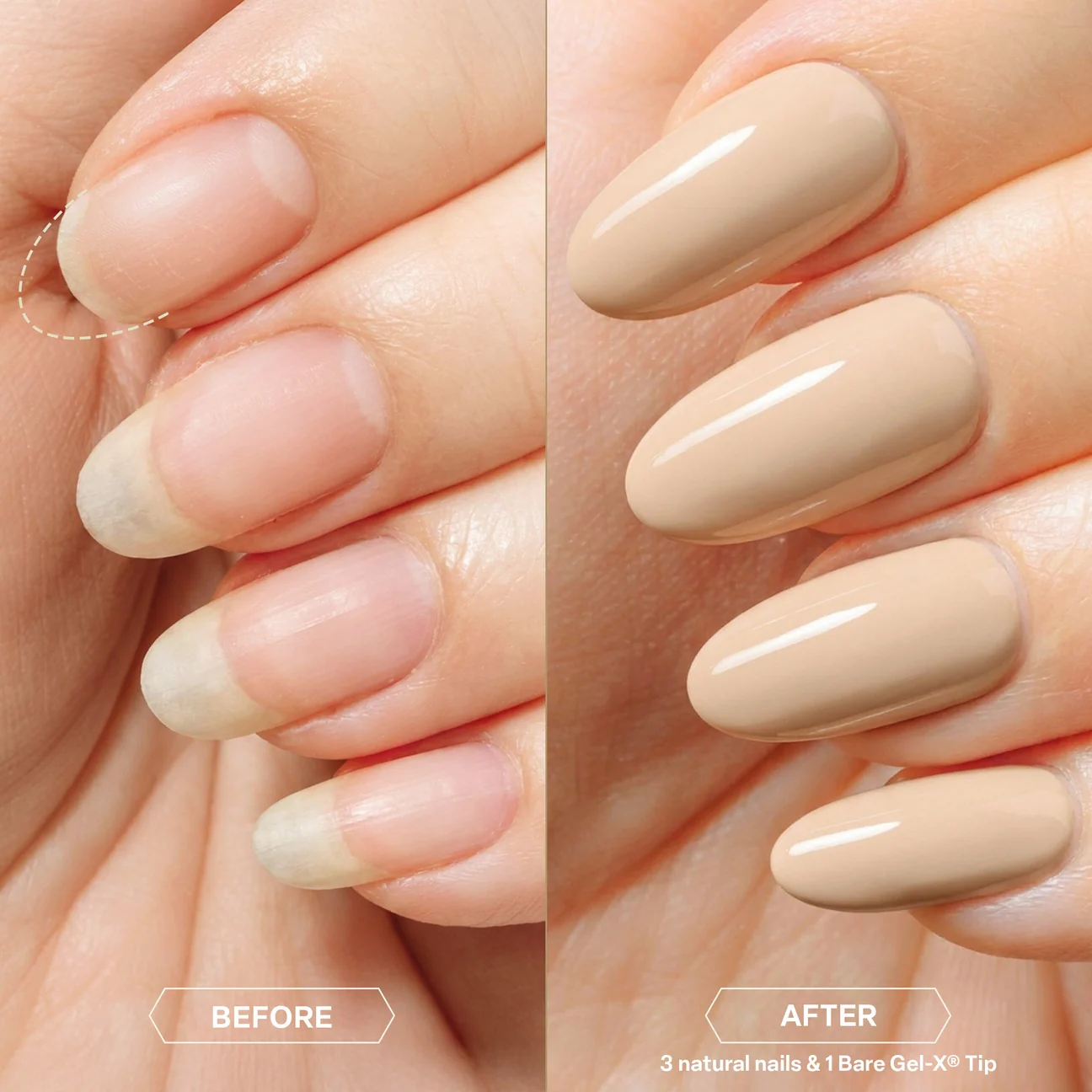 Aprés Bare Gel-X® Natural Box of Tips (16 sizes, 280pcs) - Image 4