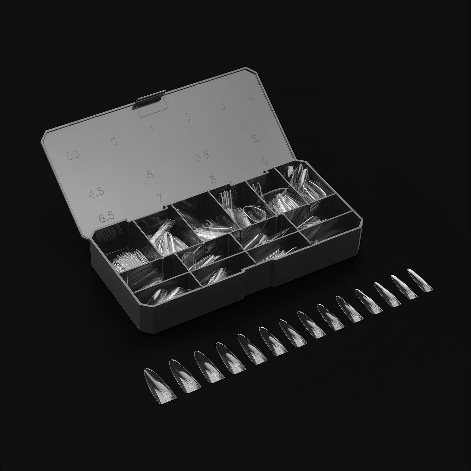 Apres Gel X™ Box of 210pcs Sculpted Almond Extra Long Tips Mini - Image 3
