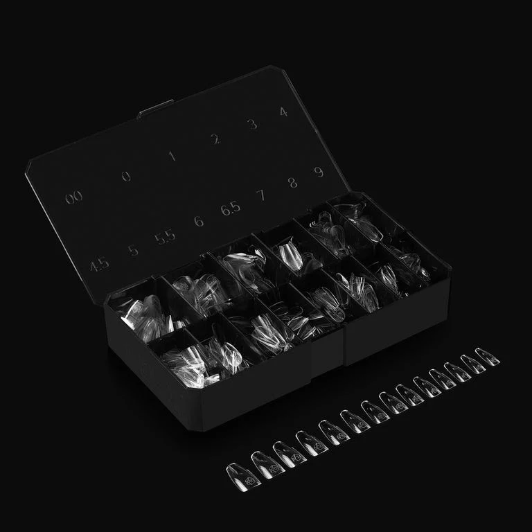 Apres Gel X™ Box of 280pcs Natural Coffin Medium Tips Mini - Image 3