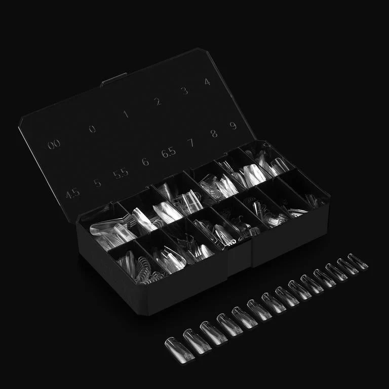 Apres Gel X™ Box of 280pcs Natural Square Long Tips Mini - Image 4