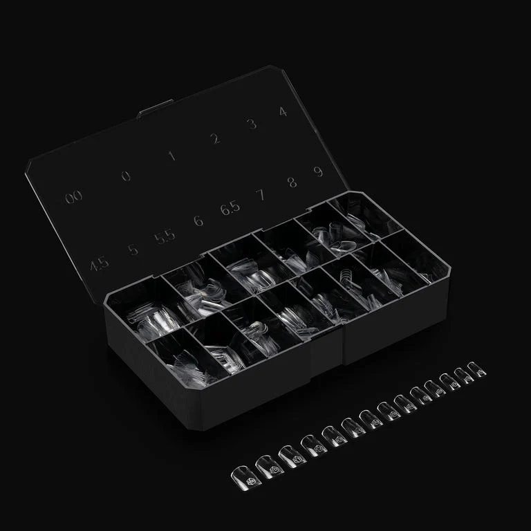 Apres Gel X™ Box of 280pcs Natural Square Short Tips Mini - Image 3