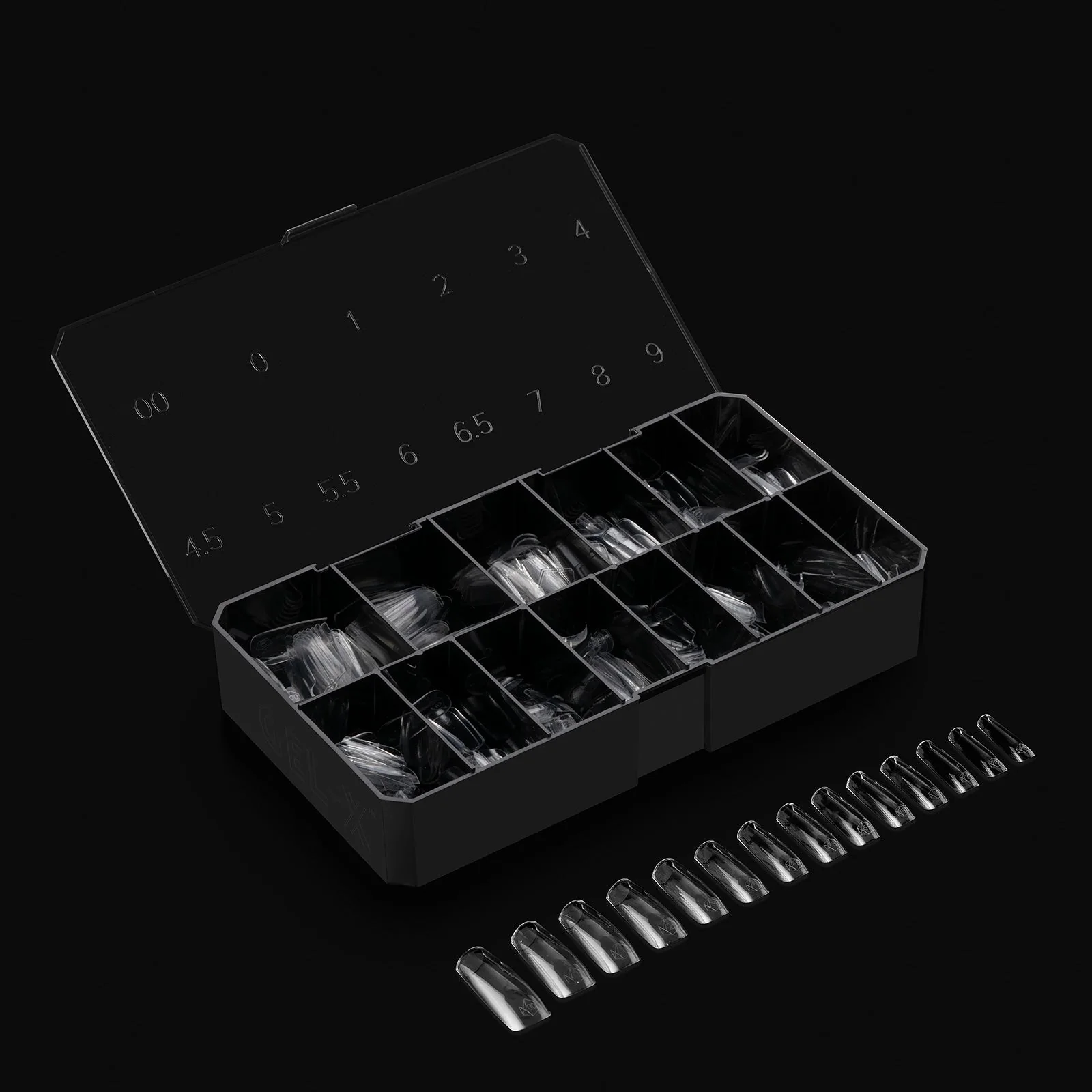 Apres Gel X™ Box of 280pcs / 210pcs Sculpted Square Tips Mini - Image 4