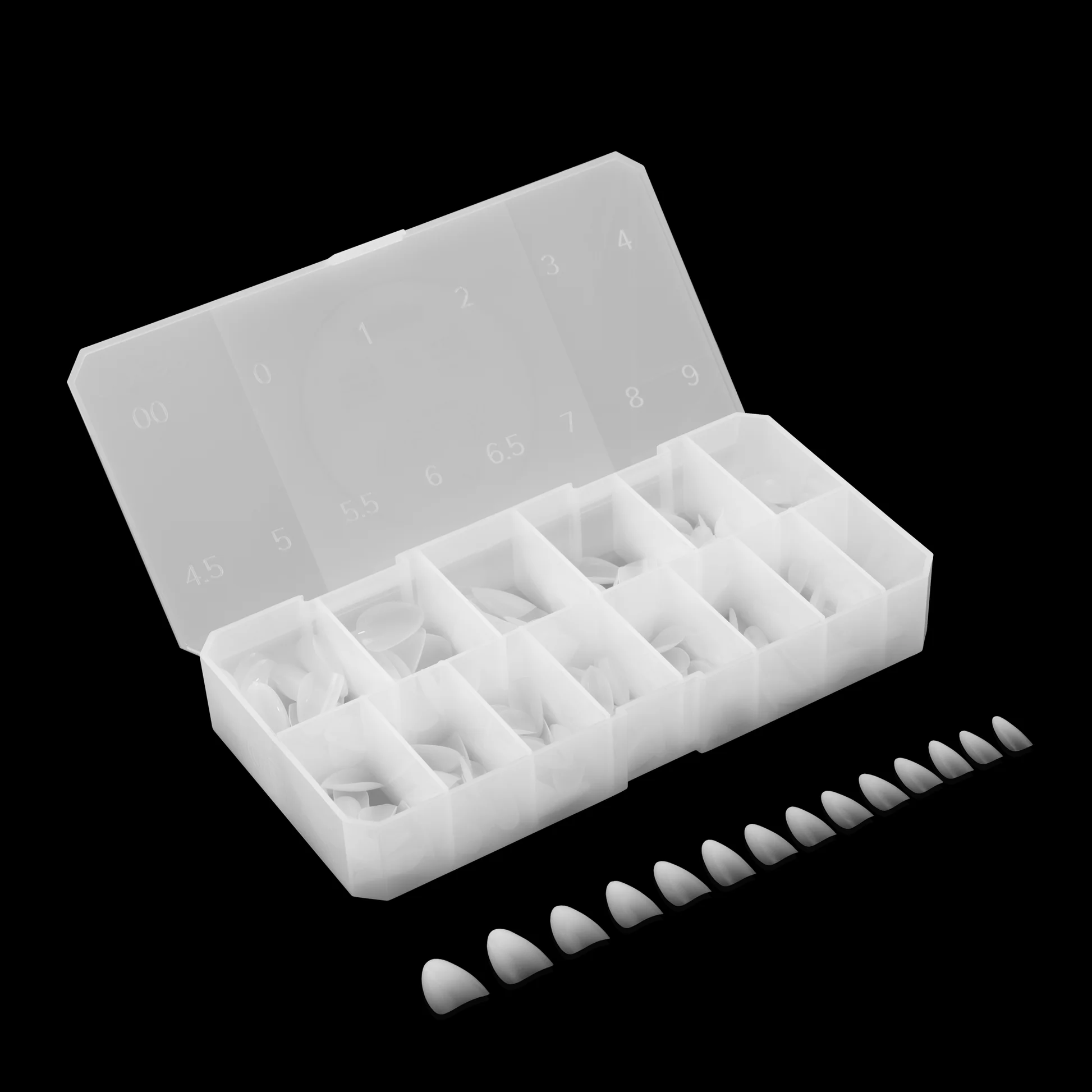 Apres Gel X™ Ombre Box of 210pcs Natural Almond Short Tips - Image 3