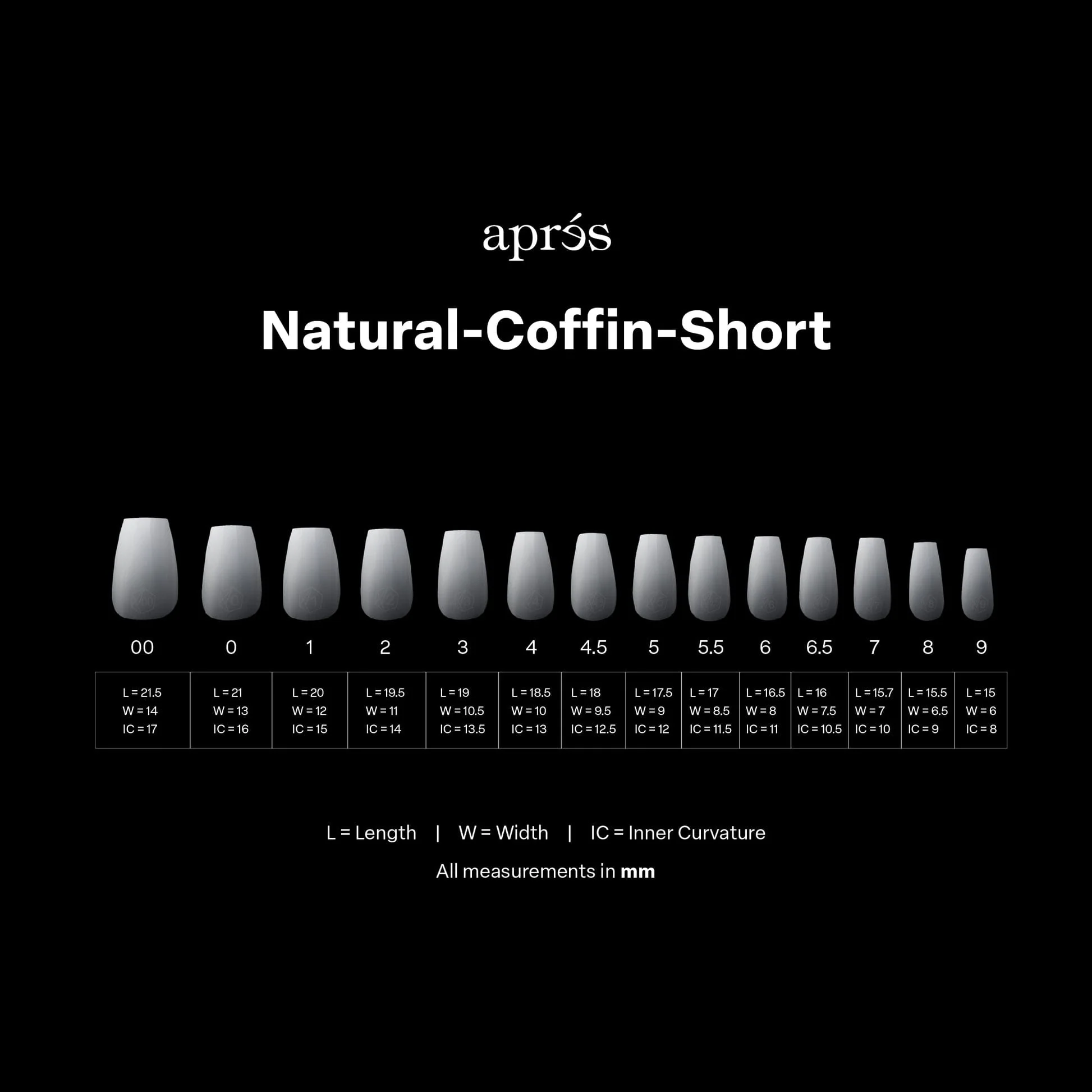 Apres Gel X™ Ombre Box of 210pcs Natural Coffin Tips - Image 4