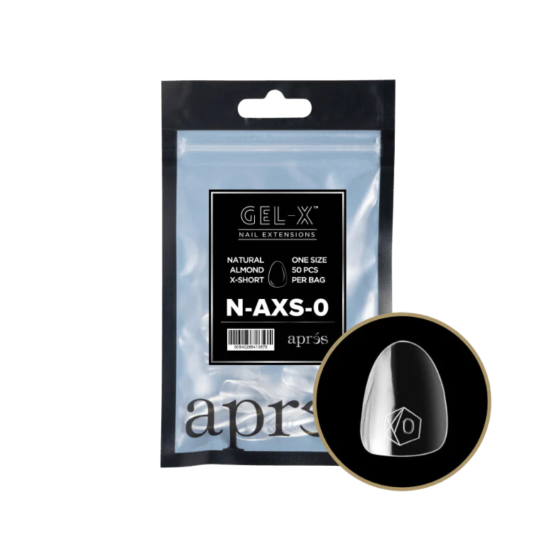 Apres Gel X™ Refill Bags (50pcs) Natural Almond Extra Short Tips - Image 2
