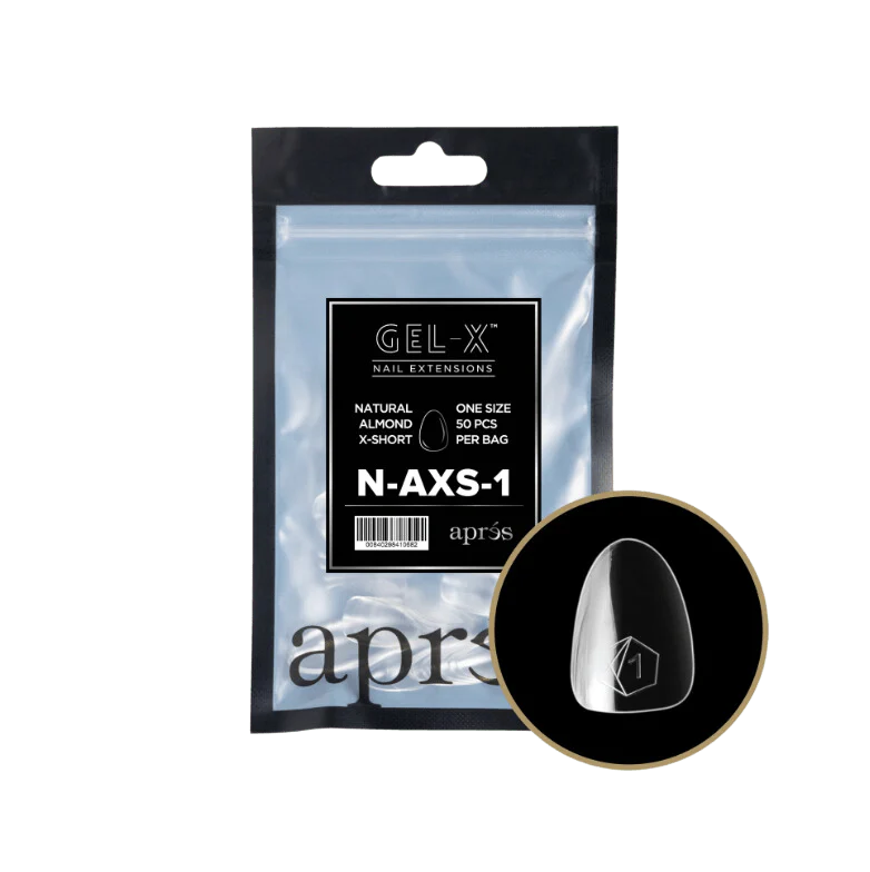 Apres Gel X™ Refill Bags (50pcs) Natural Almond Extra Short Tips - Image 3