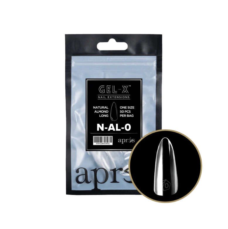 Apres Gel X™ Refill Bags (50pcs) Natural Almond Long Tips - Image 3
