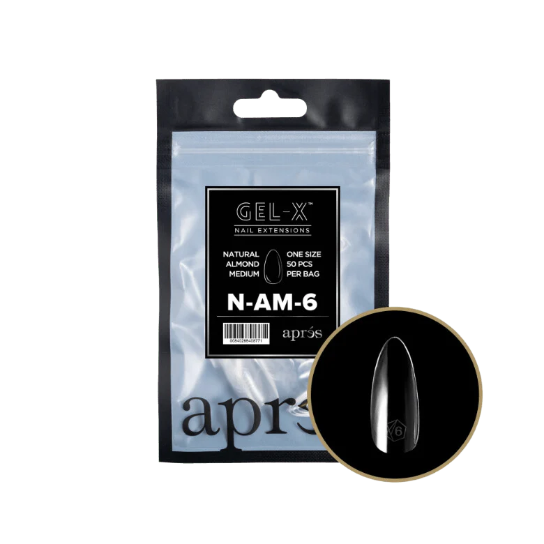 Apres Gel X™ Refill Bags (50pcs) Natural Almond Medium Tips - Image 10