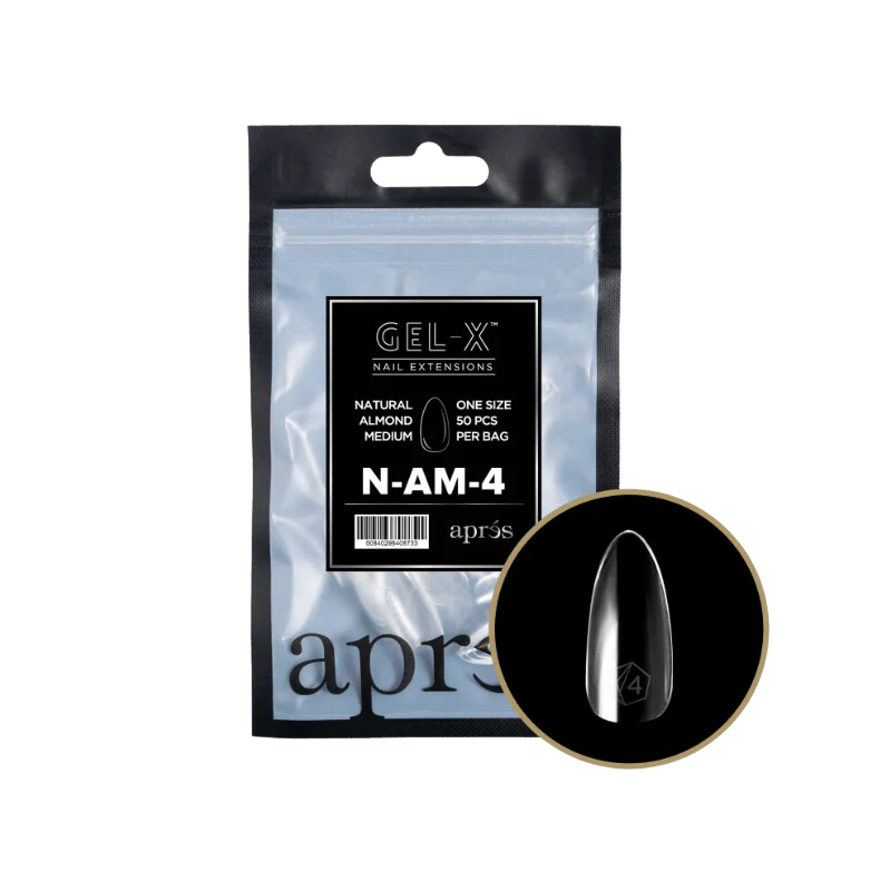 Apres Gel X™ Refill Bags (50pcs) Natural Almond Medium Tips - Image 6