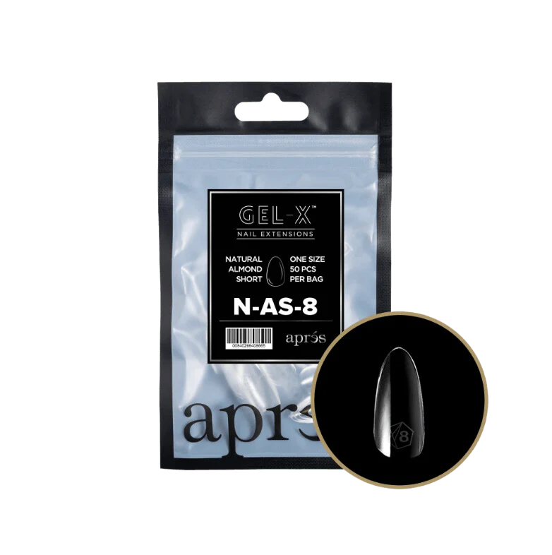 Apres Gel X™ Refill Bags (50pcs) Natural Almond Short Tips - Image 13