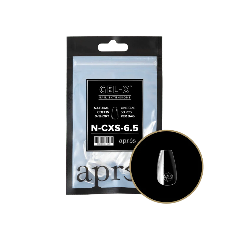 Apres Gel X™ Refill Bags (50pcs) Natural Coffin Extra Short Tips - Image 11
